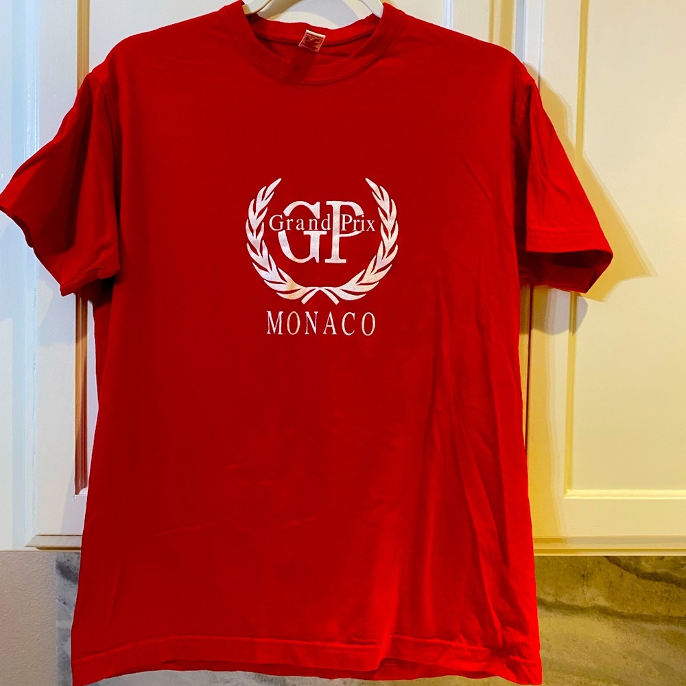 Vintage red Grand Prix Monaco t shirt